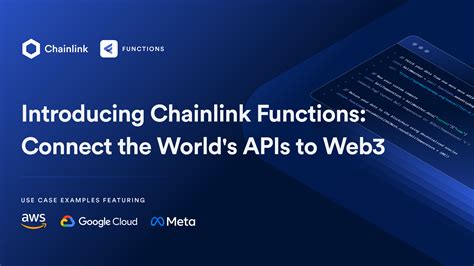chainlink hires new marketer VeChain partners with United Nations to improve... Introducing Chainlink Functions: Connect the World’s APIs to Web3